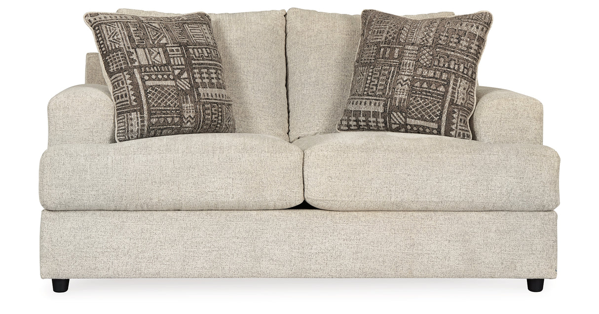 Soletren Stone Loveseat from Ashley Furniture - Luna Furniture