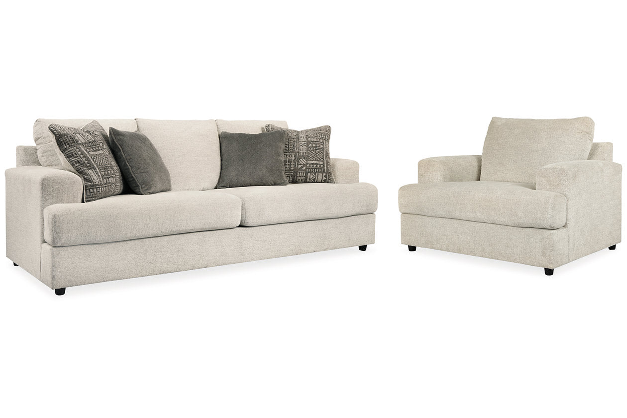 Soletren Stone Sofa and Oversized Chair from Ashley - Luna Furniture