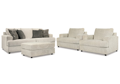 Soletren Stone Sofa, 2 Chairs, and Ottoman from Ashley Furniture - Luna Furniture