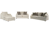 Soletren Stone Sofa, Loveseat, Oversized Chair and Ottoman from Ashley Furniture - Luna Furniture