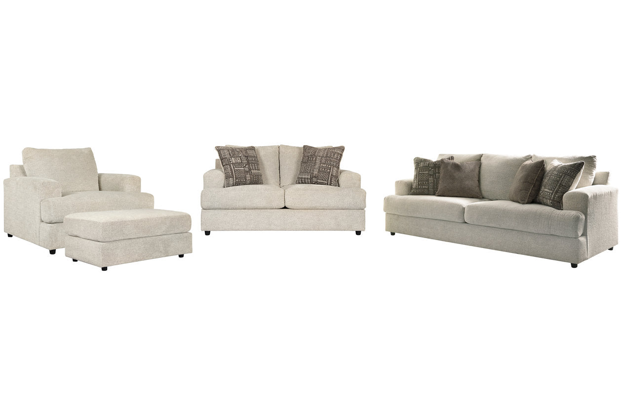 Soletren Stone Sofa, Loveseat, Oversized Chair and Ottoman from Ashley Furniture - Luna Furniture
