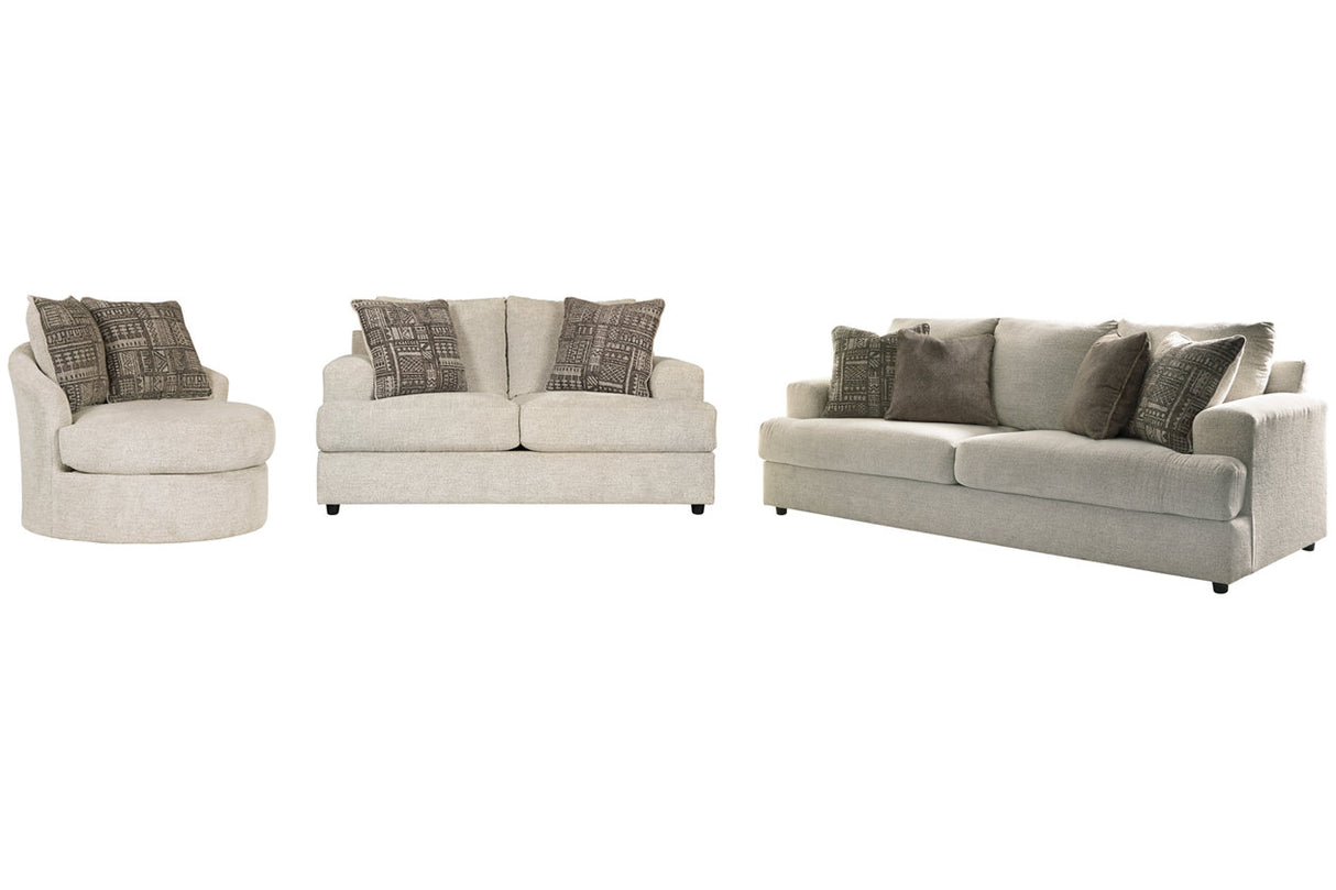 Soletren Stone Sofa, Loveseat and Accent Chair from Ashley Furniture - Luna Furniture