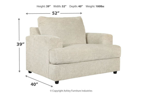 Soletren Stone Sofa, Loveseat, Oversized Chair and Ottoman from Ashley Furniture - Luna Furniture