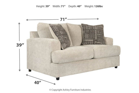 Soletren Stone Sofa, Loveseat and Accent Chair from Ashley Furniture - Luna Furniture
