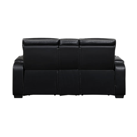 Fairway Black Power Double Reclining Sofa from Homelegance - Luna Furniture