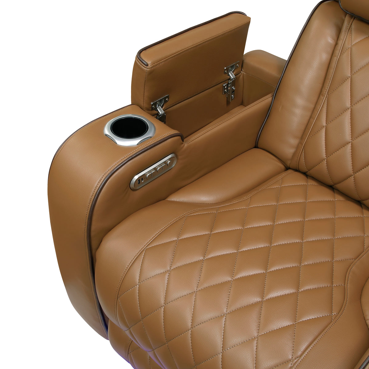 9516BRW*2PWH 2pc Set: Sofa, Love (Power) from Homelegance - Luna Furniture