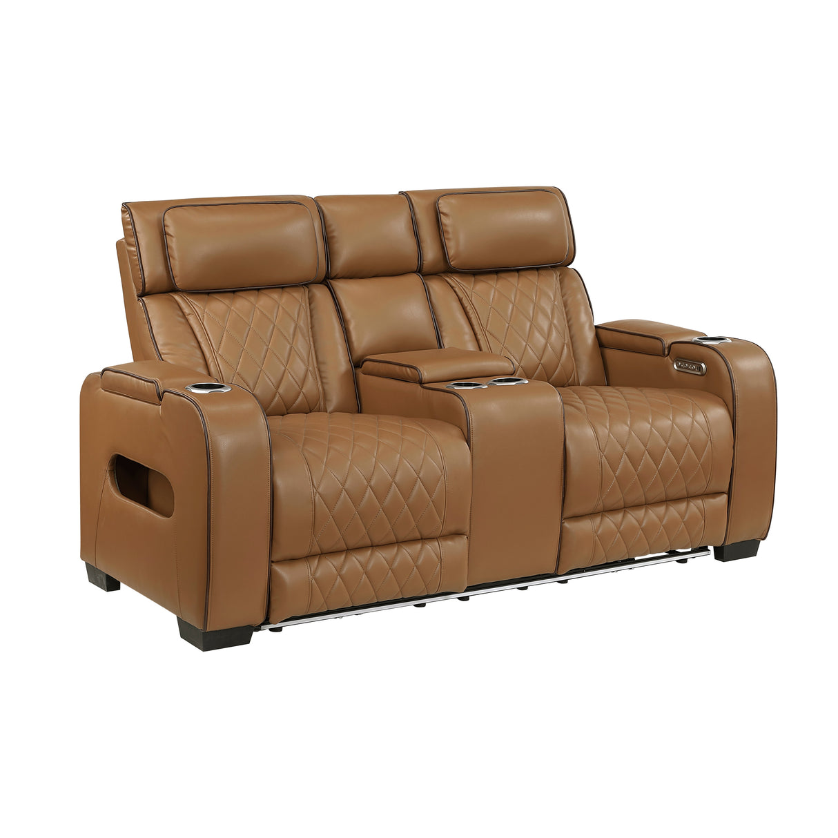 Fairway Brown Power Double Reclining Sofa from Homelegance - Luna Furniture