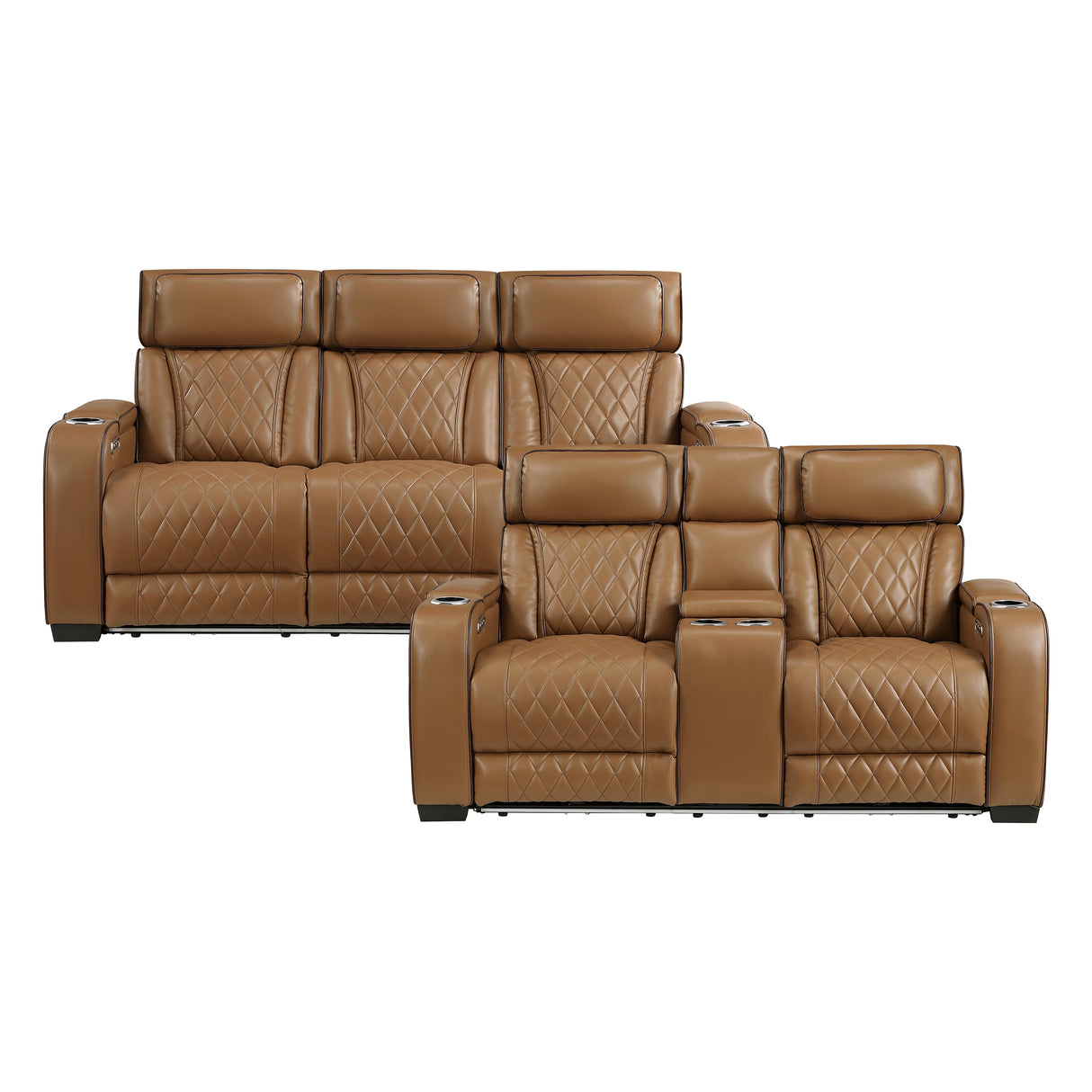Fairway Brown Power Reclining Chair from Homelegance - Luna Furniture