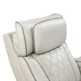 Fairway Taupe Power Double Reclining Loveseat with Center Console from Homelegance - Luna Furniture