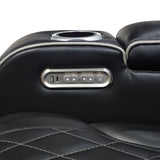 Fairway Black 3-Piece LED Power Reclining Sectional with Consoles and Wireless speakers from Homelegance - Luna Furniture