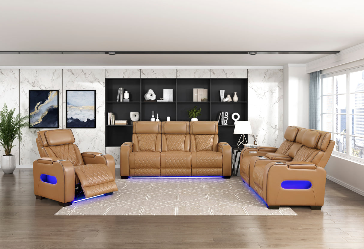 Fairway Brown Power Reclining Chair from Homelegance - Luna Furniture