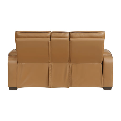 9516BRW*2PWH 2pc Set: Sofa, Love (Power) from Homelegance - Luna Furniture