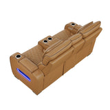 Fairway Brown Power Double Reclining Living Room Set from Homelegance - Luna Furniture