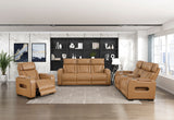 Fairway Brown Power Double Reclining Living Room Set from Homelegance - Luna Furniture