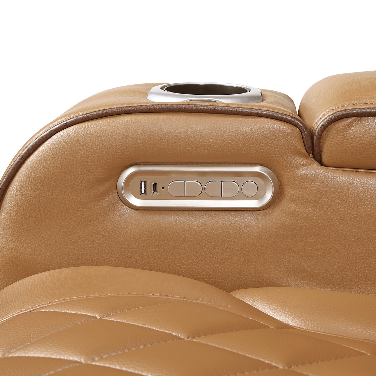 Fairway Brown Power Double Reclining Sofa from Homelegance - Luna Furniture