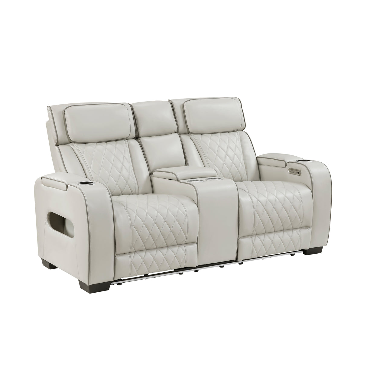 9516TPE*2PWH 2pc Set: Sofa, Love (Power) from Homelegance - Luna Furniture
