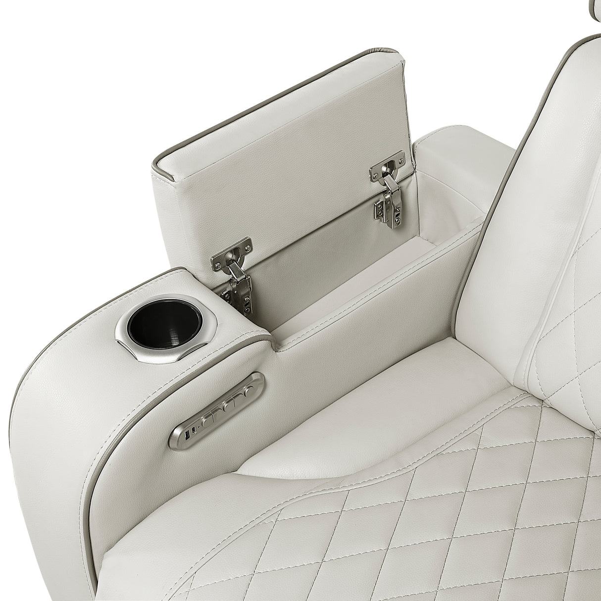 Fairway Taupe 3-Piece LED Power Reclining Sectional with Consoles and Wireless speakers from Homelegance - Luna Furniture