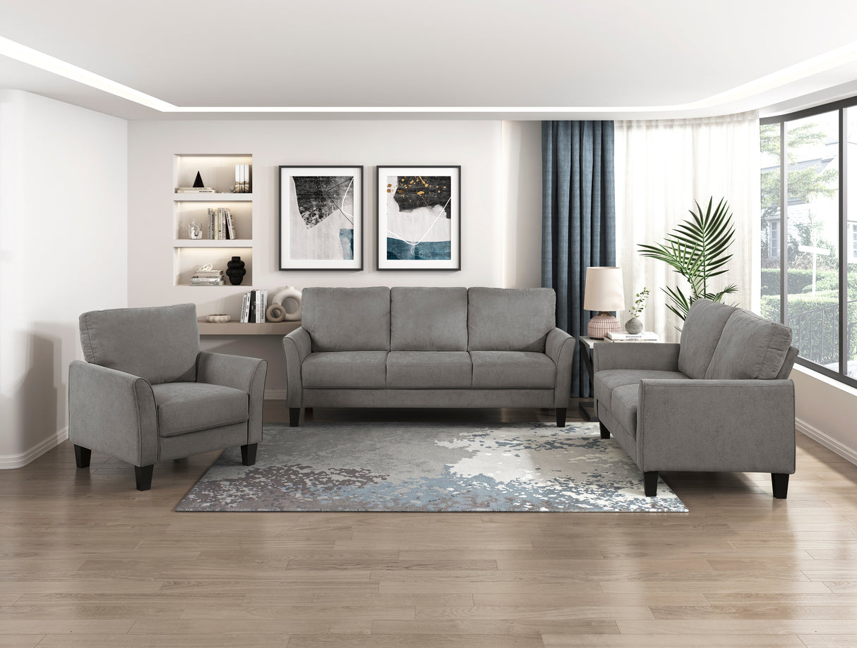 Aliana Chocolate Loveseat from Homelegance - Luna Furniture