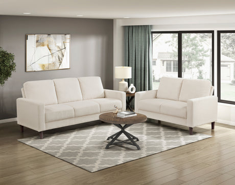 Crandall Beige Loveseat from Homelegance - Luna Furniture