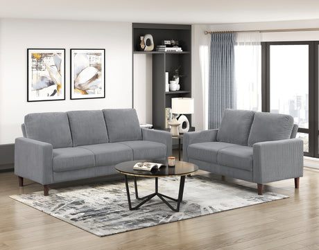 Crandall Gray Loveseat from Homelegance - Luna Furniture