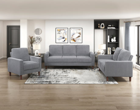 Crandall Gray Loveseat from Homelegance - Luna Furniture