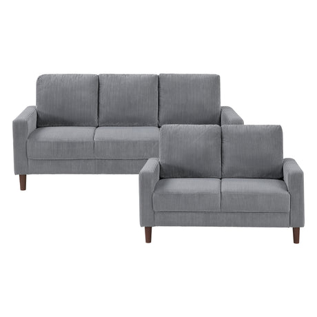 Crandall Gray 2-Piece Living Room Set from Homelegance - Luna Furniture