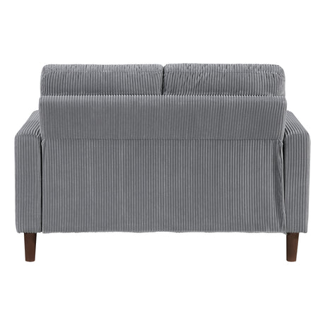Crandall Gray Loveseat from Homelegance - Luna Furniture