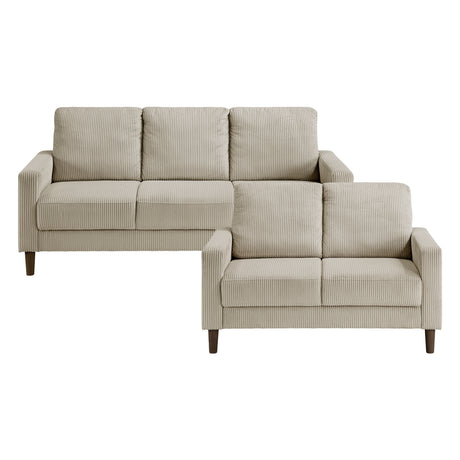 Crandall Beige 2-Piece Living Room Set from Homelegance - Luna Furniture
