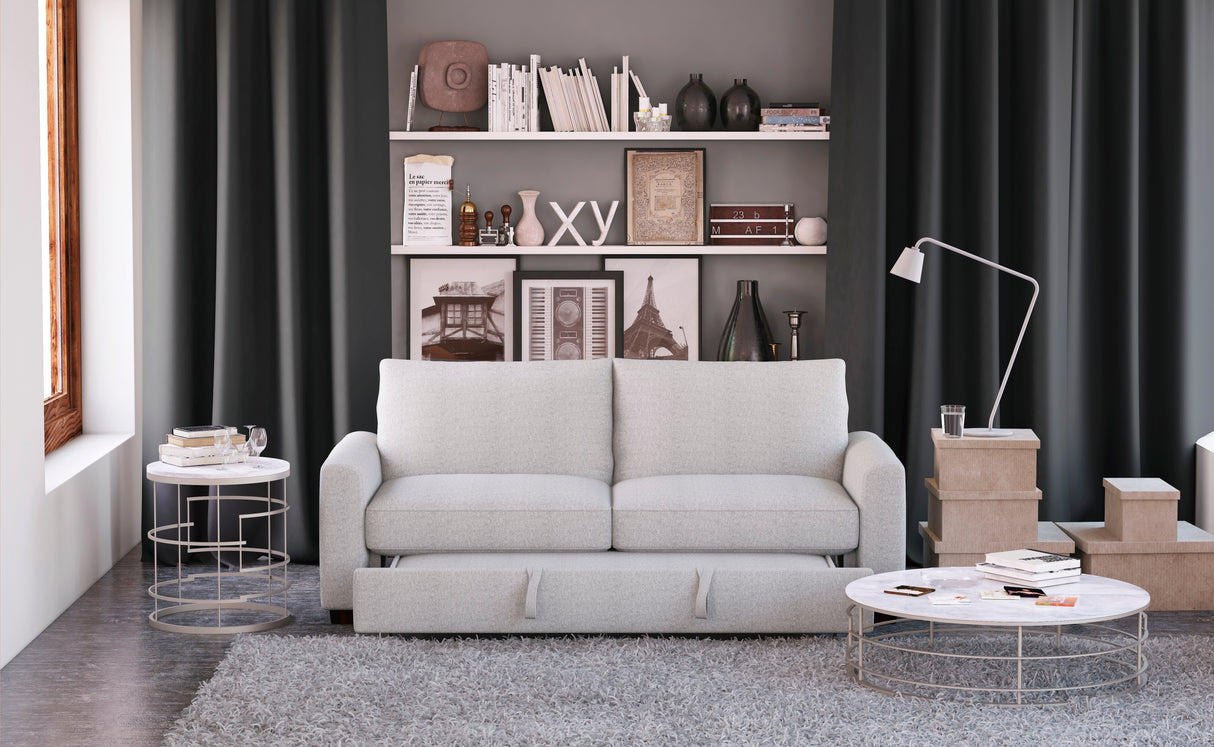 Price Gray Convertible Studio Sofa with Pull-out Bed from Homelegance - Luna Furniture