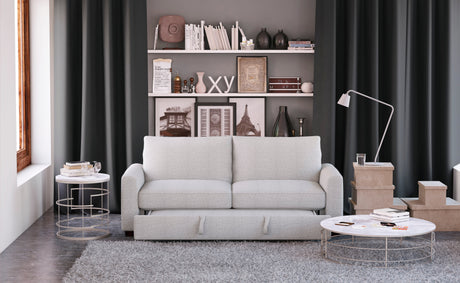 Price Gray Convertible Studio Sofa with Pull-out Bed from Homelegance - Luna Furniture