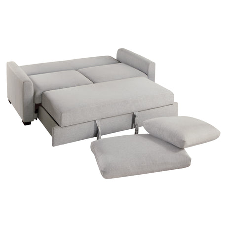 Price Gray Convertible Studio Sofa with Pull-out Bed from Homelegance - Luna Furniture