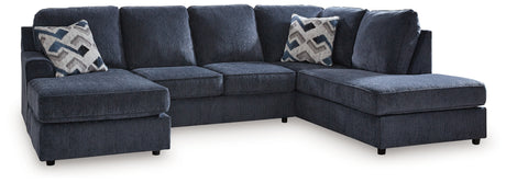 Albar Place Cobalt 2-Piece RAF Chaise Sectional from Ashley Furniture - Luna Furniture