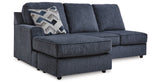 Albar Place 2-Piece Sectional with Ottoman in Cobalt from Ashley - Luna Furniture