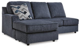 Albar Place Cobalt Left-Arm Facing Sofa Chaise from Ashley Furniture - Luna Furniture