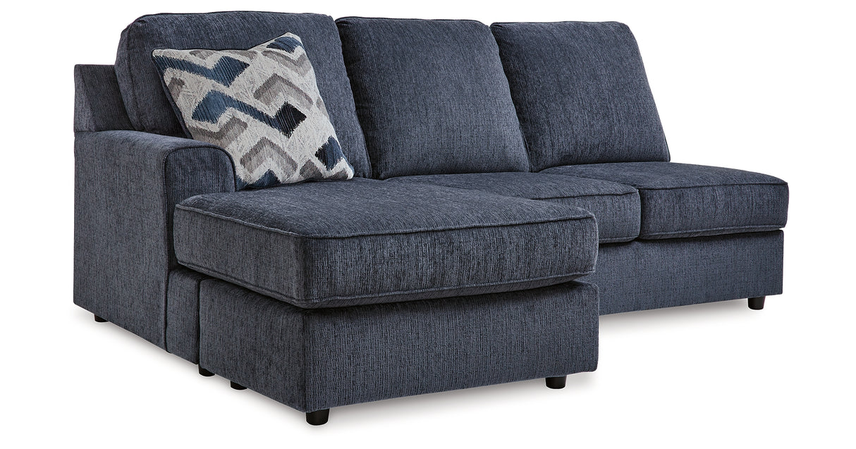 Albar Place Cobalt Left-Arm Facing Sofa Chaise from Ashley Furniture - Luna Furniture