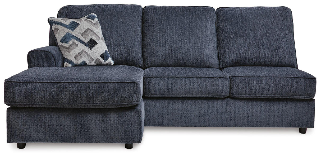 Albar Place Cobalt Left-Arm Facing Sofa Chaise from Ashley Furniture - Luna Furniture
