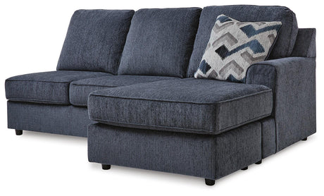 Albar Place Cobalt Right-Arm Facing Sofa Chaise from Ashley Furniture - Luna Furniture