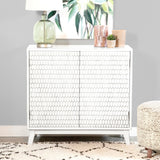 Gambon White Rectangular 2-Door Accent Cabinet from Coaster - Luna Furniture