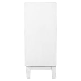 Gambon White Rectangular 2-Door Accent Cabinet from Coaster - Luna Furniture