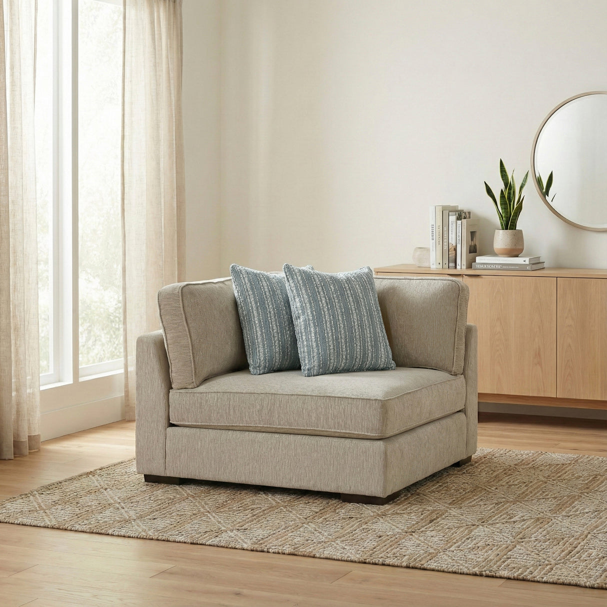 9535PT-CR (3/4)Corner Seat from Homelegance - Luna Furniture