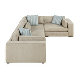 Geweldig Pewter 5-Piece Sectional from Homelegance - Luna Furniture