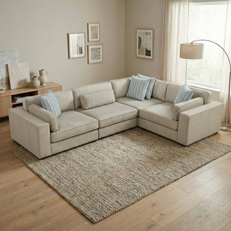Geweldig Pewter 4-Piece Sectional from Homelegance - Luna Furniture