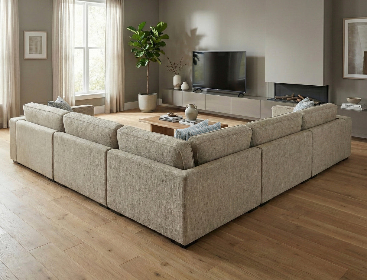 Geweldig Pewter 4-Piece Sectional from Homelegance - Luna Furniture