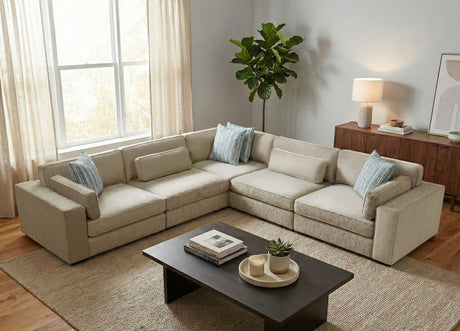 Geweldig Pewter 5-Piece Sectional from Homelegance - Luna Furniture