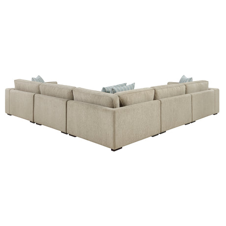 Geweldig Pewter 4-Piece Sectional from Homelegance - Luna Furniture