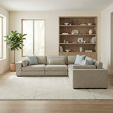 Geweldig Pewter 4-Piece Sectional from Homelegance - Luna Furniture