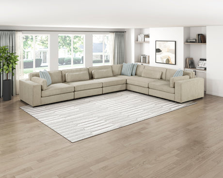 Geweldig Pewter 4-Piece Sectional from Homelegance - Luna Furniture