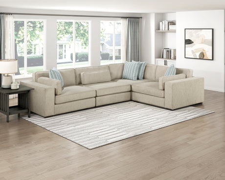 Geweldig Pewter 4-Piece Sectional from Homelegance - Luna Furniture