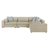 Geweldig Pewter 4-Piece Sectional from Homelegance - Luna Furniture