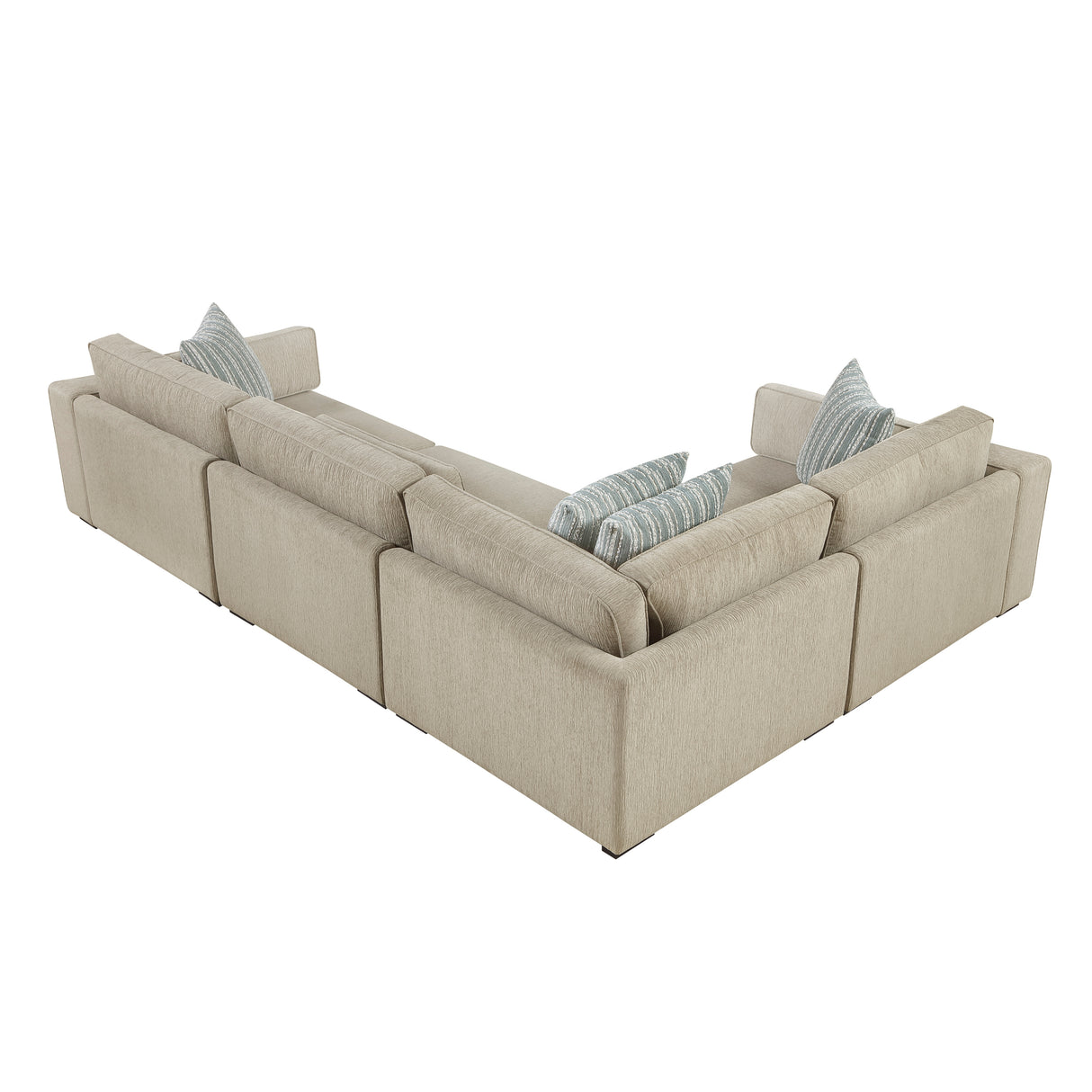 Geweldig Pewter 4-Piece Sectional from Homelegance - Luna Furniture